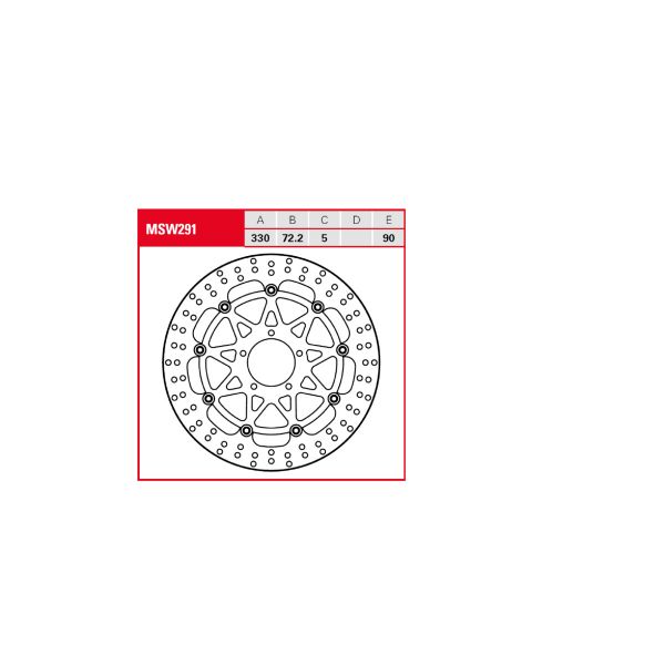 Disque de frein TRW TRW Flottant Rond MSW291