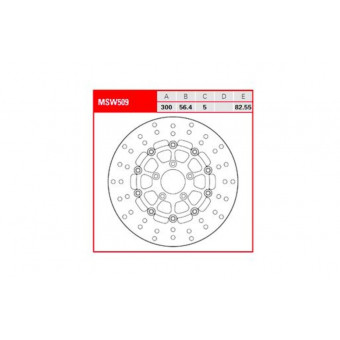 Disque de frein TRW TRW Flottant Rond MSW509 Disque de frein TRW TRW Flottant Rond MSW509