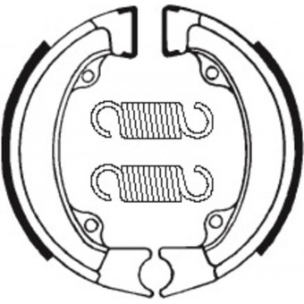 Machoires de frein Tecnium Tecnium BA011 organique Machoires de frein Tecnium Tecnium BA011 organique
