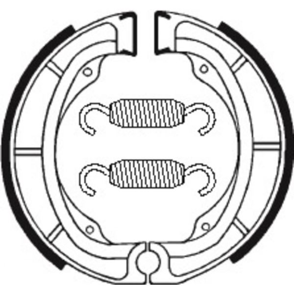 Machoires de frein Tecnium Tecnium BA016 organique Machoires de frein Tecnium Tecnium BA016 organique