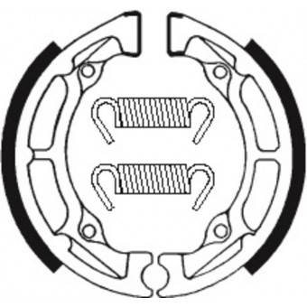 Machoires de frein Tecnium Tecnium BA020 organique Machoires de frein Tecnium Tecnium BA020 organique