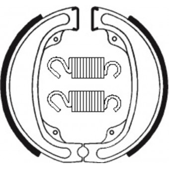 Machoires de frein Tecnium Tecnium BA031 organique