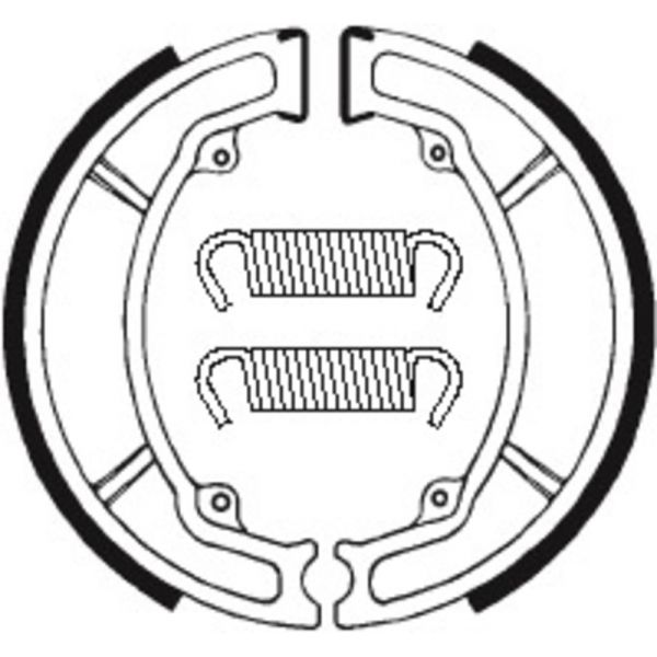 Machoires de frein Tecnium Tecnium BA034 organique Machoires de frein Tecnium Tecnium BA034 organique