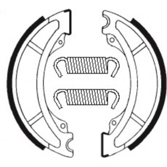 Machoires de frein Tecnium Tecnium BA036 organique