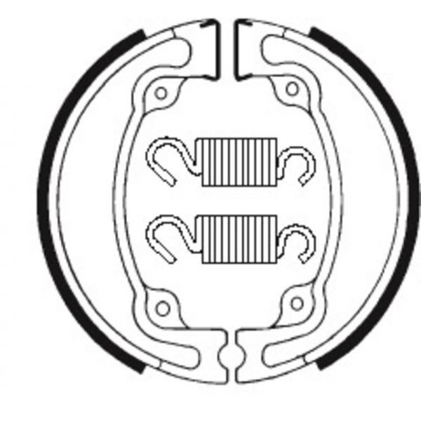 Machoires de frein Tecnium Tecnium BA042 organique