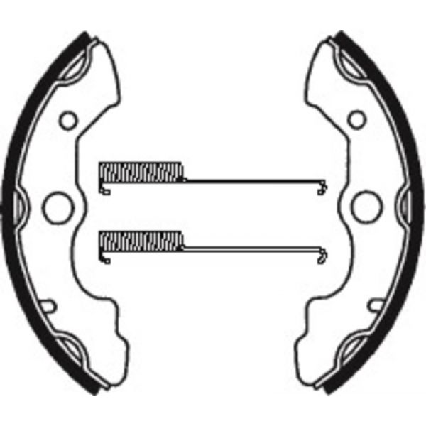 Machoires de frein Tecnium Tecnium BA045 organique