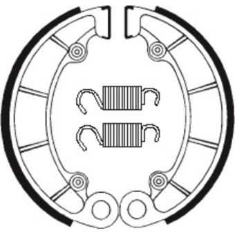 Machoires de frein Tecnium Tecnium BA046 organique Machoires de frein Tecnium Tecnium BA046 organique