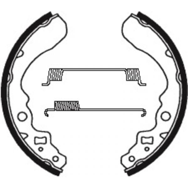 Machoires de frein Tecnium Tecnium BA053 organique