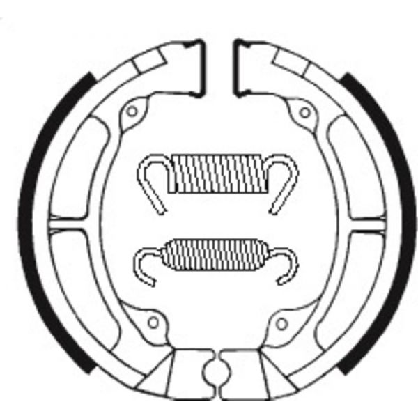 Machoires de frein Tecnium Tecnium BA056 organique Machoires de frein Tecnium Tecnium BA056 organique