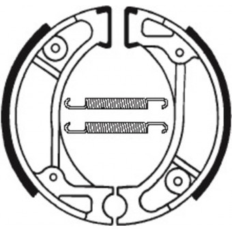 Machoires de frein Tecnium Tecnium BA057 organique Machoires de frein Tecnium Tecnium BA057 organique