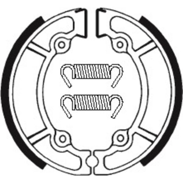 Machoires de frein Tecnium Tecnium BA102 organique Machoires de frein Tecnium Tecnium BA102 organique