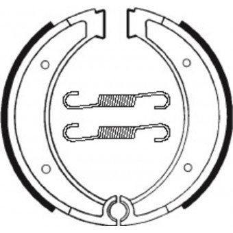 Machoires de frein Tecnium Tecnium BA116 organique Machoires de frein Tecnium Tecnium BA116 organique