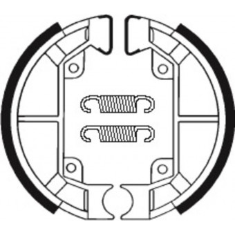 Machoires de frein Tecnium Tecnium BA187 organique Machoires de frein Tecnium Tecnium BA187 organique
