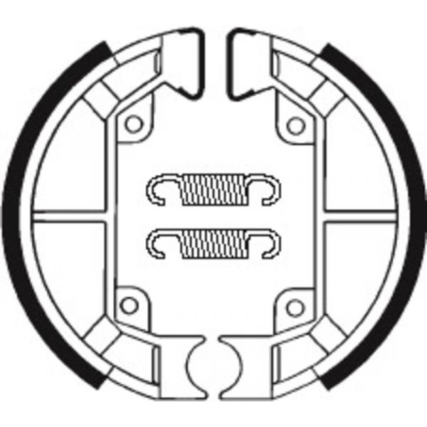 Machoires de frein Tecnium Tecnium BA187 organique Machoires de frein Tecnium Tecnium BA187 organique