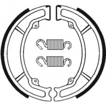 Machoires de frein Tecnium Tecnium BA189 organique Machoires de frein Tecnium Tecnium BA189 organique