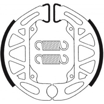 Machoires de frein Tecnium Tecnium BA200 organique Machoires de frein Tecnium Tecnium BA200 organique