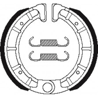 Machoires de frein Tecnium Tecnium BA206 organique Machoires de frein Tecnium Tecnium BA206 organique