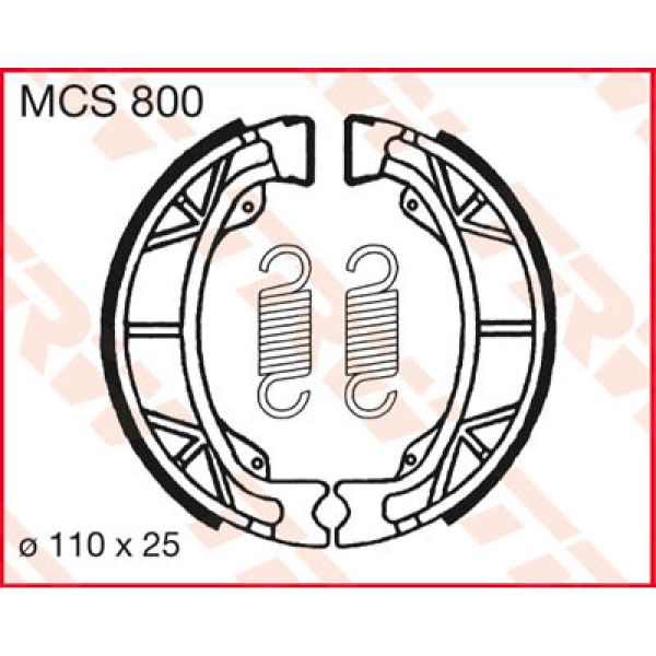 Machoires de frein TRW TRW MCS800