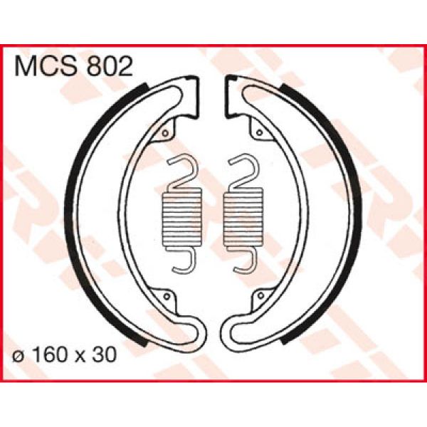 Machoires de frein TRW TRW MCS802 Machoires de frein TRW TRW MCS802