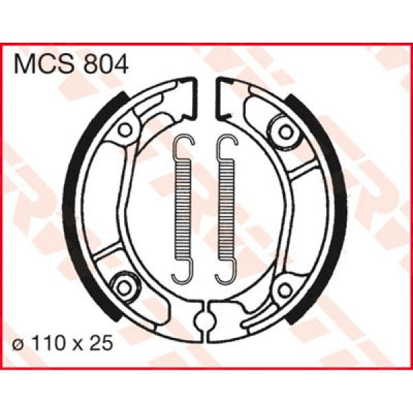 Machoires de frein TRW TRW MCS804