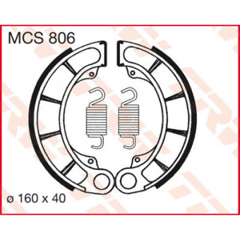 Machoires de frein TRW TRW MCS806 Machoires de frein TRW TRW MCS806
