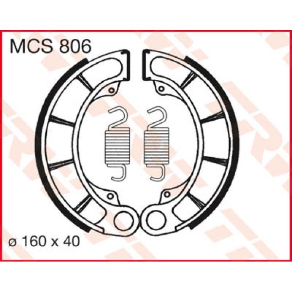 Machoires de frein TRW TRW MCS806 Machoires de frein TRW TRW MCS806