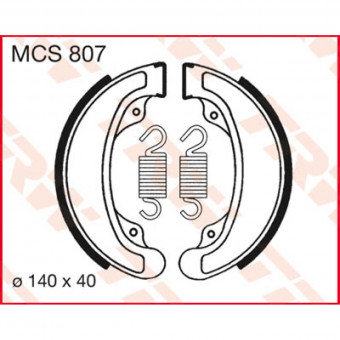 Machoires de frein TRW TRW MCS807 Machoires de frein TRW TRW MCS807