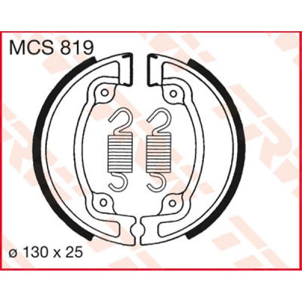 Machoires de frein TRW TRW MCS819 Machoires de frein TRW TRW MCS819