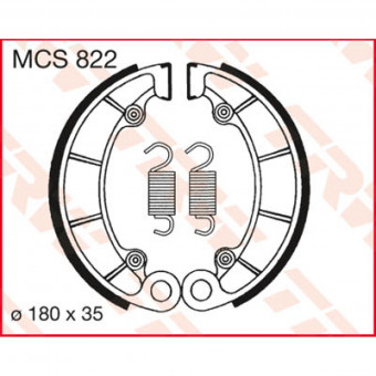 Machoires de frein TRW TRW MCS822 Machoires de frein TRW TRW MCS822