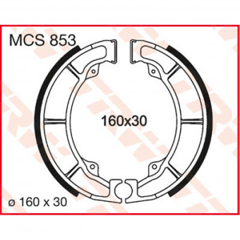 Machoires de frein TRW TRW MCS853 Machoires de frein TRW TRW MCS853