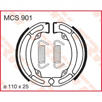 Machoires de frein TRW TRW MCS901 Machoires de frein TRW TRW MCS901