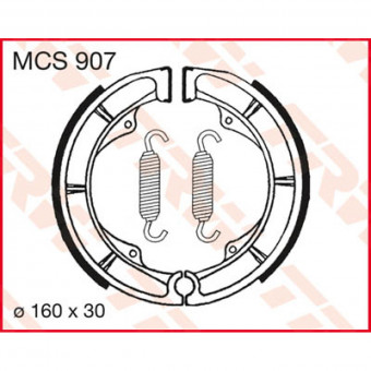 Machoires de frein TRW TRW MCS907 Machoires de frein TRW TRW MCS907