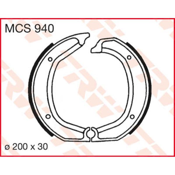 Machoires de frein TRW TRW MCS940