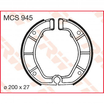 Machoires de frein TRW TRW MCS945 Machoires de frein TRW TRW MCS945