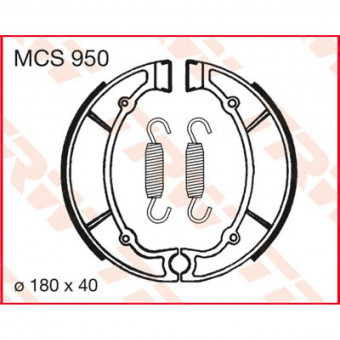 Machoires de frein TRW TRW MCS950