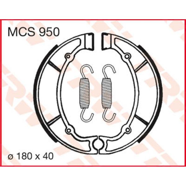 Machoires de frein TRW TRW MCS950 Machoires de frein TRW TRW MCS950