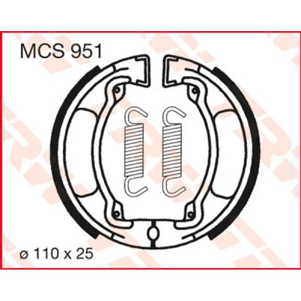 Machoires de frein TRW TRW MCS951