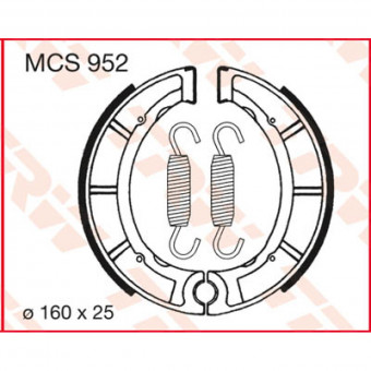 Machoires de frein TRW TRW MCS952 Machoires de frein TRW TRW MCS952