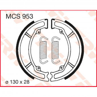 Machoires de frein TRW TRW MCS953 Machoires de frein TRW TRW MCS953