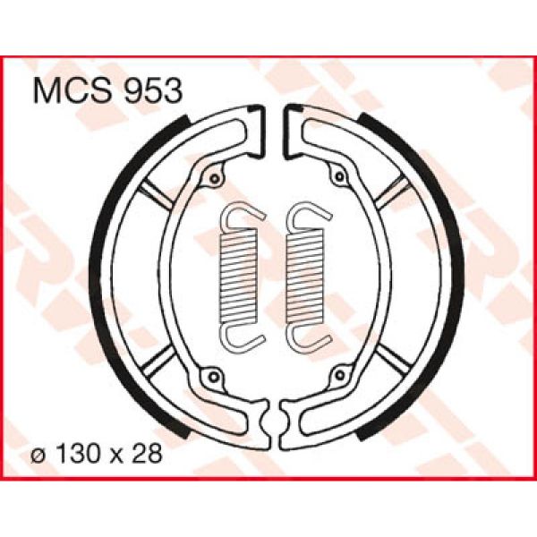 Machoires de frein TRW TRW MCS953 Machoires de frein TRW TRW MCS953