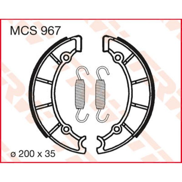 Machoires de frein TRW TRW MCS967