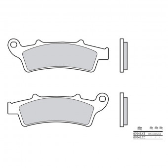 Plaquettes de frein moto Brembo Brembo 07045XS carbone céramique organique Plaquettes de frein moto Brembo Brembo 07045XS carbone céramique organique