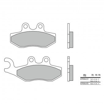 Plaquettes de frein moto Brembo Brembo 07056XS carbone céramique organique Plaquettes de frein moto Brembo Brembo 07056XS carbone céramique organique