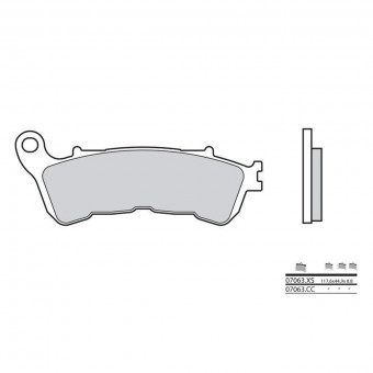 Plaquettes de frein moto Brembo Brembo 07063XS carbone céramique organique Plaquettes de frein moto Brembo Brembo 07063XS carbone céramique organique