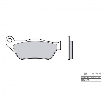 Plaquettes de frein moto Brembo Brembo 07065XS carbone céramique organique Plaquettes de frein moto Brembo Brembo 07065XS carbone céramique organique