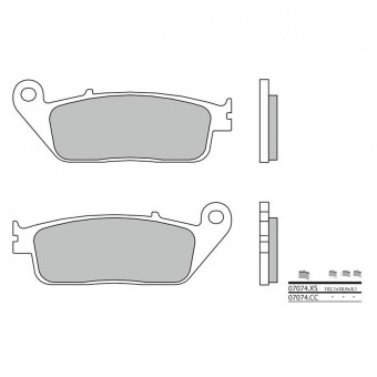 Plaquettes de frein moto Brembo Brembo 07074CC carbone céramique Plaquettes de frein moto Brembo Brembo 07074CC carbone céramique