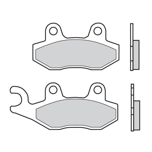 Plaquettes de frein moto Brembo Brembo 07076XS carbone cramique organique