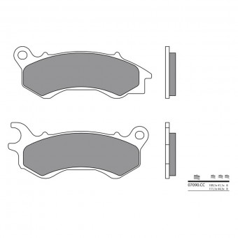 Plaquettes de frein moto Brembo Brembo 07090CC carbone céramique Plaquettes de frein moto Brembo Brembo 07090CC carbone céramique