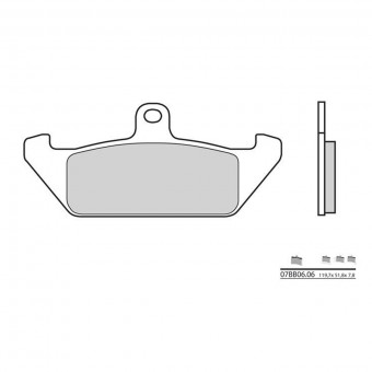 Plaquettes de frein moto Brembo Brembo 07BB0606 organique Plaquettes de frein moto Brembo Brembo 07BB0606 organique