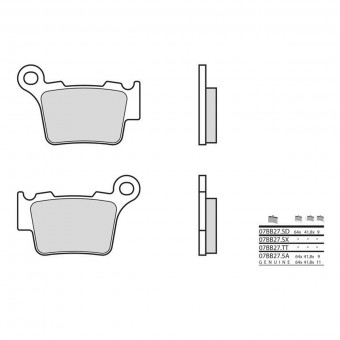 Plaquettes de frein moto Brembo Brembo 07BB27TT carbone céramique Plaquettes de frein moto Brembo Brembo 07BB27TT carbone céramique